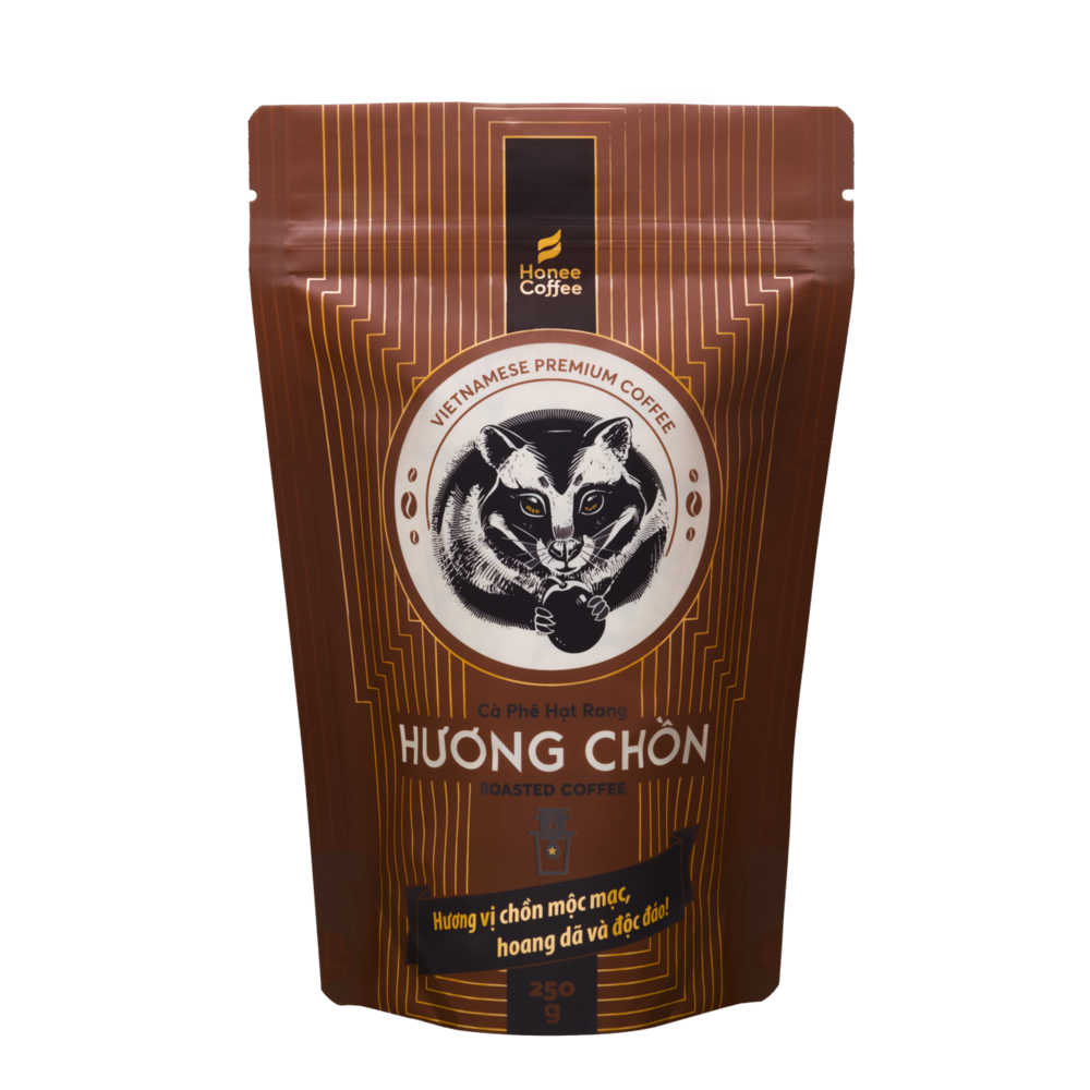 Cà phê hạt rang HƯƠNG CHỒN -250g (nâu)