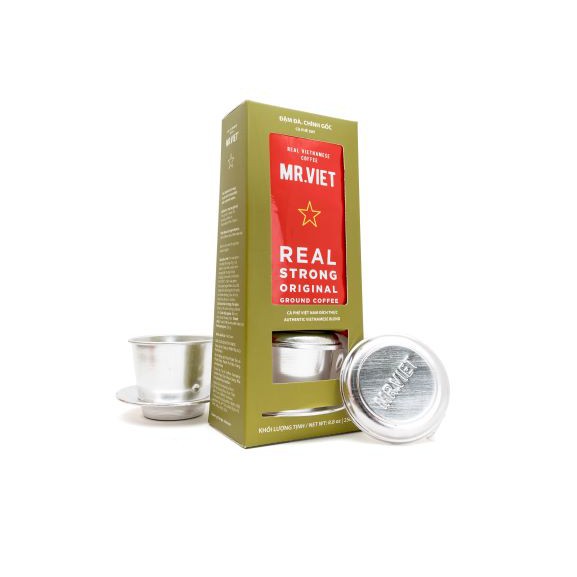 Cà Phê Real-Strong-Orginal-Cà Phê Rang Xay hộp - MR.VIET 250g