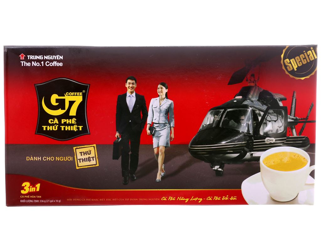 Cà Phê Sữa G7 3in1 - TRUNG NGUYÊN Hộp 21 sachets